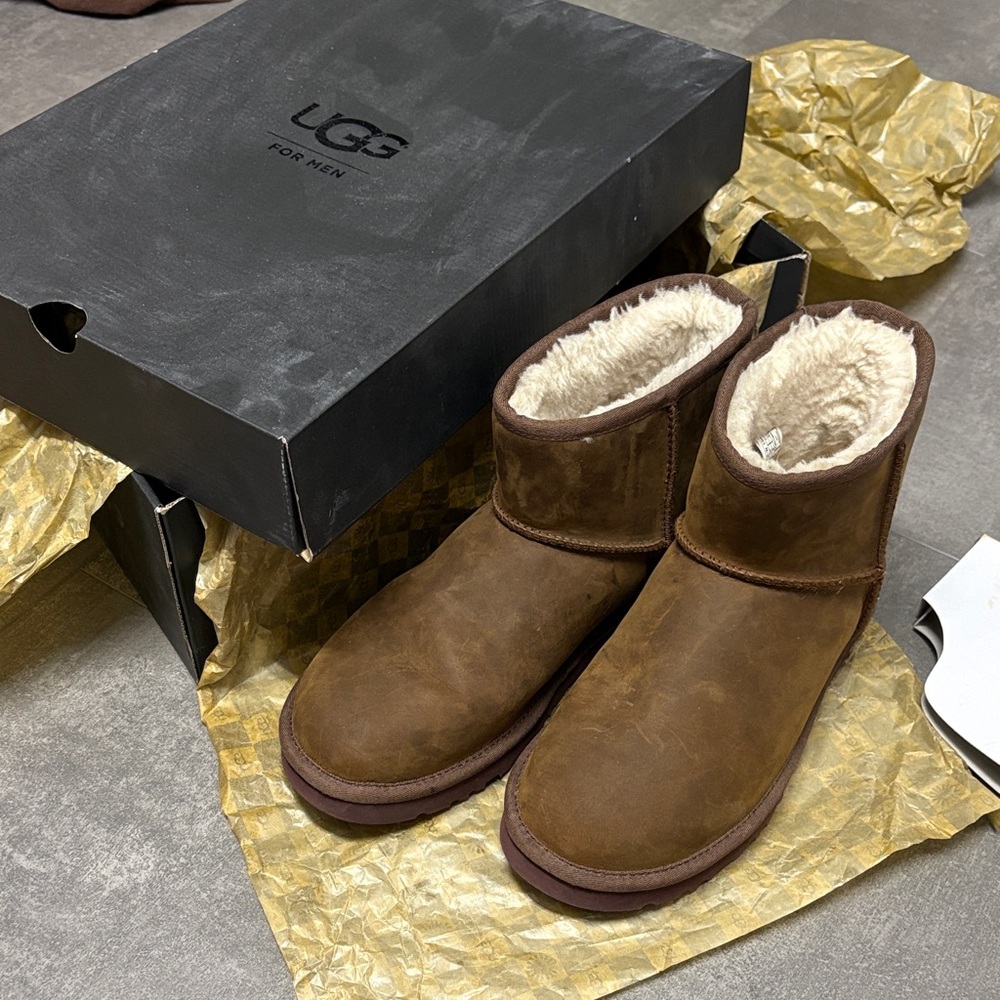 UGG Chestnut Sheepskin Ankle Boots